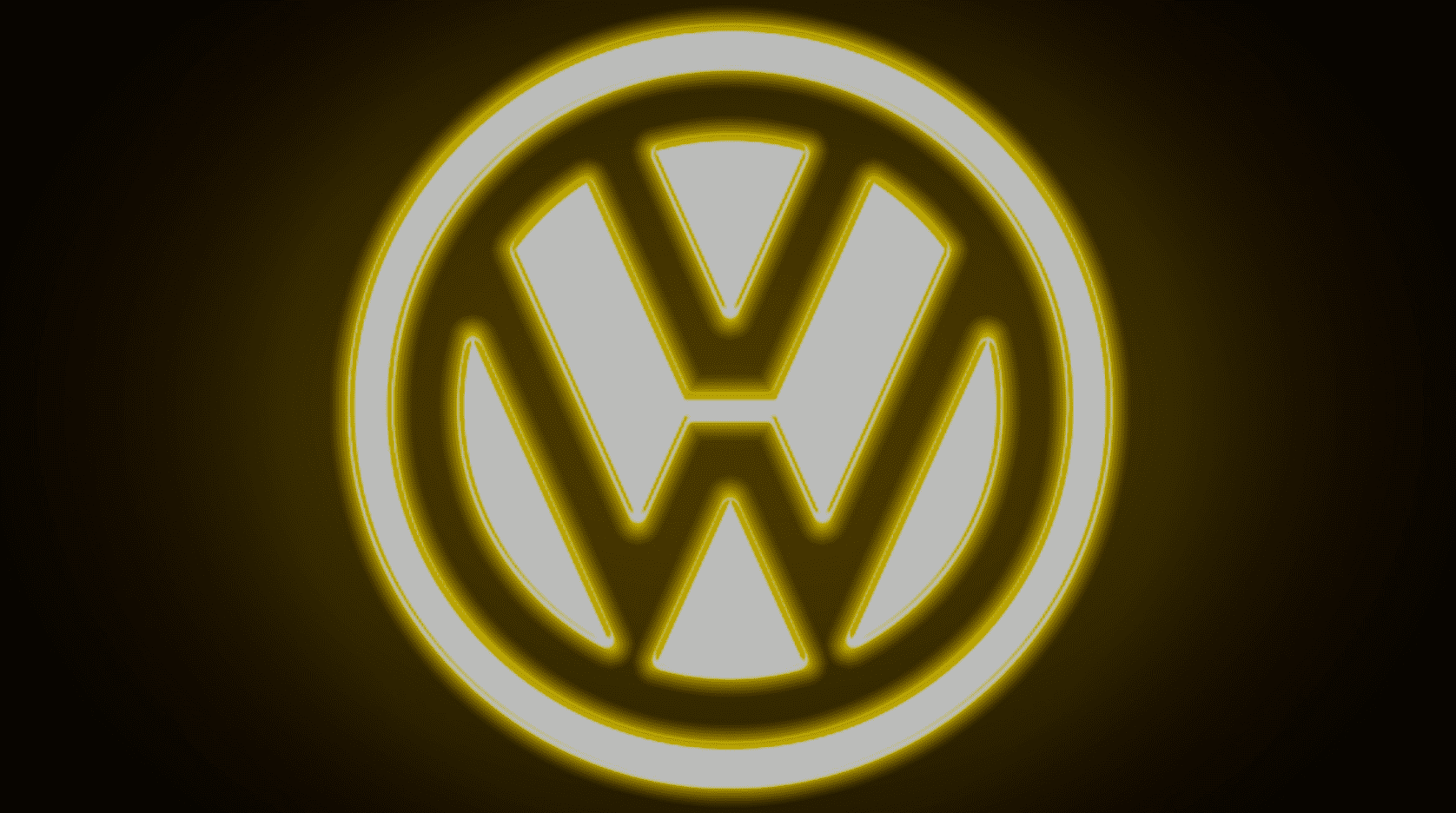 vw neon logo