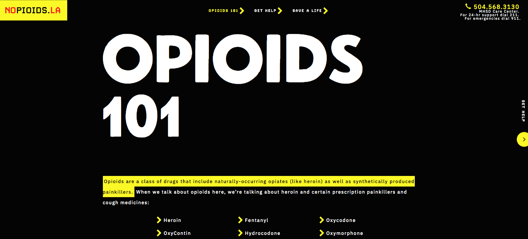 nopioid.com home page